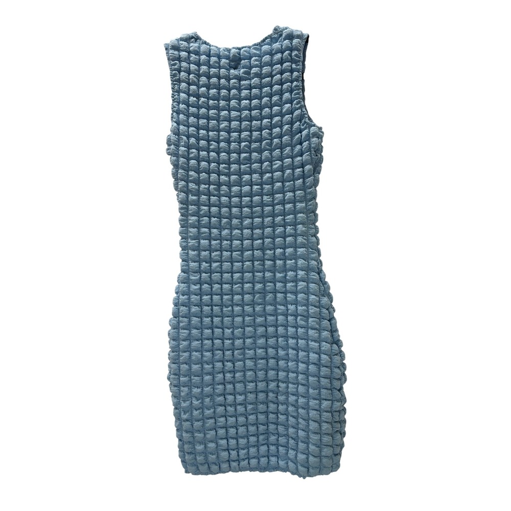 Princess Polly Blue Popcorn Textured Bubble Bodycon Mini Dress Womens Size 2 Y2K - Picture 4 of 4